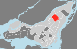 Carte localisation Montréal - Saint-Léonard